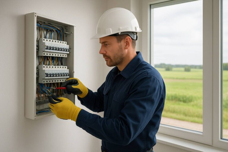 Professional electrician working - Drenthe