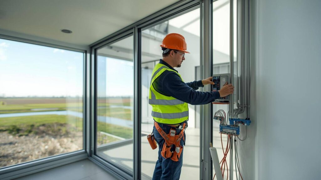 Professional electrician working - Flevoland