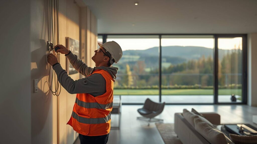 Professional electrician working - Gelderland