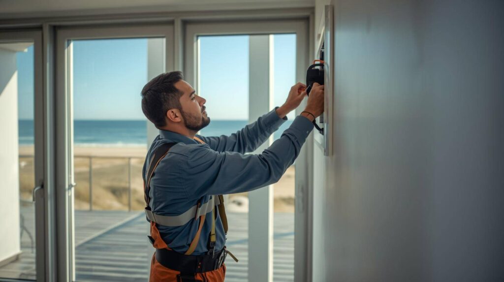 Professional electrician working - Zeeland